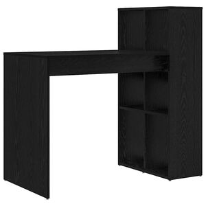vidaXL Skrivbord Svart Ek Konstruerat tr&auml; 108 x 55 x 103.5 cm