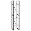 vidaXL Bokhylla 4 hyllplan vit 40x30x140 cm massiv furu