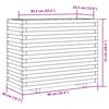 vidaXL Odlingslåda vaxbrun 90x40x72 cm massiv furu