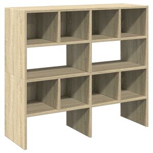 vidaXL Skohyllor 2 st stapelbara sonoma-ek 89,5x30x40 cm