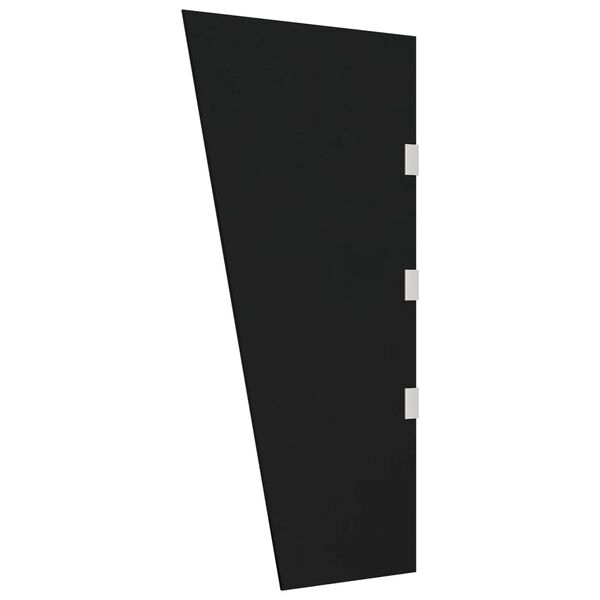 vidaXL Sidopanel f&ouml;r entr&eacute;tak svart 50x100 cm h&auml;rdat glas