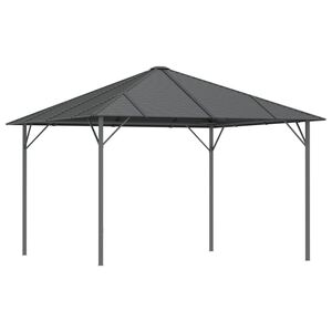 vidaXL Paviljong med tak 3x3 m antracit