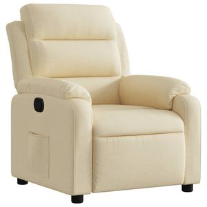 vidaXL Reclinerf&aring;t&ouml;lj gr&auml;ddvit tyg
