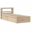 vidaXL S&auml;ngram med huvudgavel 90x190 cm massiv furu