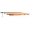 vidaXL Manuell markisram med LED-lampor 5 &times; 3,5 m
