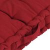 vidaXL Dynor till pallsoffa 4 st vinröd bomull