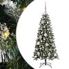 vidaXL Konstgjord julgran Gr&ouml;n 120 cm PVC, plast och st&aring;l