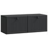 vidaXL V&auml;ggmonterad TV-b&auml;nk Svart 78,5 x 31 x 30 cm Konstruerat tr&auml;