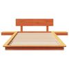 vidaXL Sängram Brun 75 x 190 cm trä