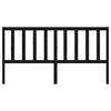 vidaXL Sänggavel svart 206x4x100 cm massiv furu