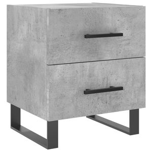 vidaXL S&auml;ngbord betonggr&aring; 40x35x47,5 cm konstruerat tr&auml;