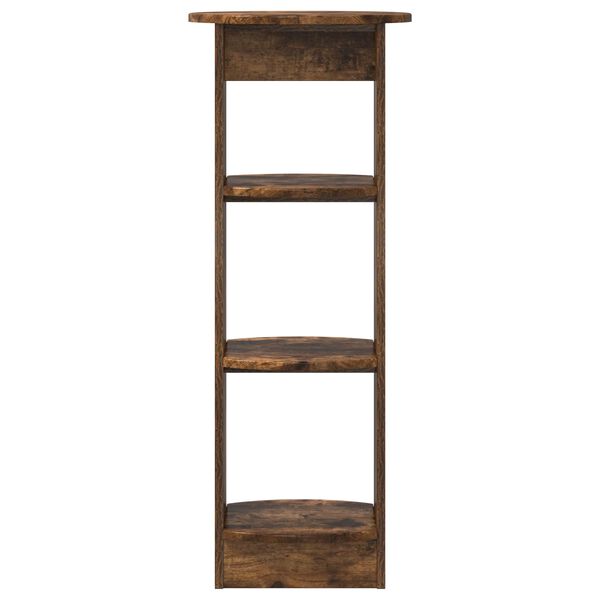 vidaXL Sidokabinett R&ouml;kt Ek 40 x 40 x 100 cm Konstruerat tr&auml;