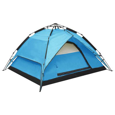 vidaXL Pop-up campingtält 2-3 personer 240x210x140 cm blå