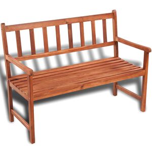 vidaXL Tr&auml;dg&aring;rdsb&auml;nk 120 cm massivt akaciatr&auml;