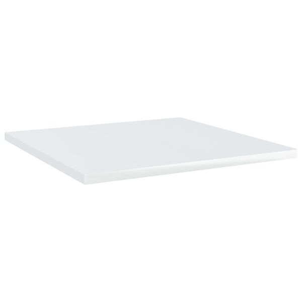 vidaXL Hyllplan 4 st vit högglans 40x40x1,5 cm konstruerat trä