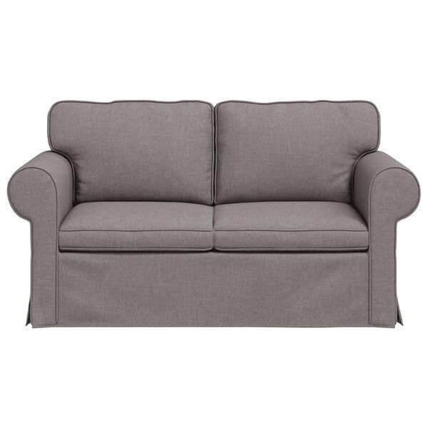 vidaXL Soffa Taupe 215 x 82 x 80 cm tyg