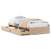 vidaXL S&auml;ngram utan madrass 75x190 cm massiv furu