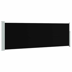vidaXL Inf&auml;llbar sidomarkis 100x300 cm svart