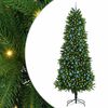 vidaXL Julgran med 300 LED-lampor med stativ Gr&ouml;n 240 cm PE