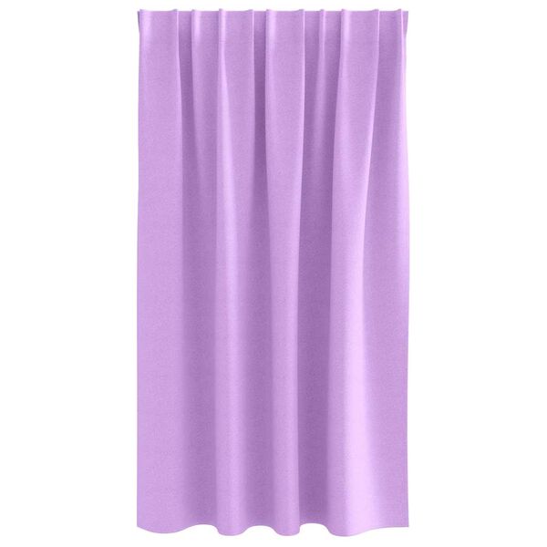 vidaXL M&ouml;rkl&auml;ggningsgardiner med Ringar 2 pcs Lila 140 x 140 cm