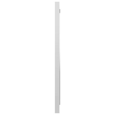 vidaXL Badrumsspegel vit högglans 40x1,5x37 cm spånskiva