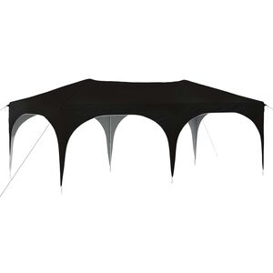 vidaXL Pop-up Partyt&auml;lt Svart 575 x 288 x 245 cm Oxford Tyg
