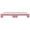vidaXL Dagbädd utdragbar rosa 90x200 cm sammet