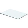 vidaXL Hyllplan 2 st glas genomskinlig 40x20 cm