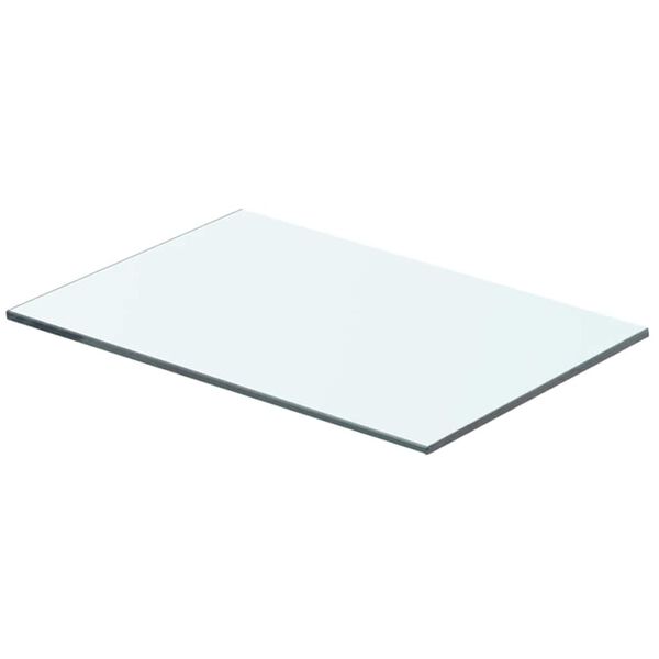 vidaXL Hyllplan 2 st glas genomskinlig 40x20 cm