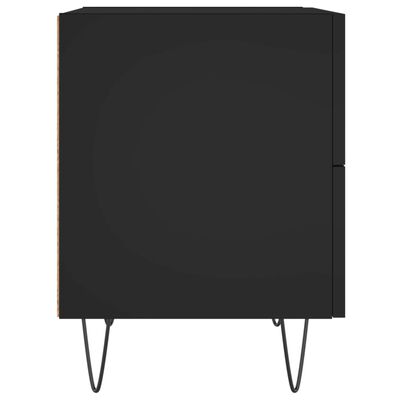 vidaXL Sängbord svart 40x35x47,5 cm konstruerat trä