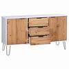 vidaXL Sideboard New York 130,6 x 43 x 73,6 cm Massiv furu