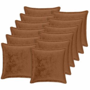 vidaXL Kasta Kudde 12 st HOUTEN Ljusbrun 40 x 40 cm Flanell