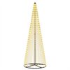 vidaXL LED Julgran 285 cm 744 LED-lampor Varmvit J&auml;rn Svart