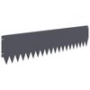 vidaXL Kant f&ouml;r gr&auml;smatta 20 pcs 103 x 25 cm St&aring;l Antracit
