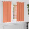 vidaXL M&ouml;rkl&auml;ggningsgardiner med Ringar 2 pcs Terracotta 175 x 140 cm