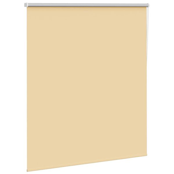 vidaXL Rullgardin m&ouml;rkl&auml;ggningsbar beige 135x150 cm tyg bredd 131,6 cm