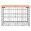 vidaXL Trädgårdsbänk gabion-design 63x44x42 cm massivt douglasträ