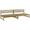 vidaXL Mittensoffor 2 st 120x80 cm impregnerad furu