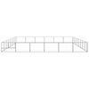 vidaXL Hundgård silver 48 m² stål