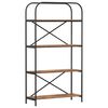 vidaXL Hyllsystem 4 niv&aring;er 80 x 30 x 146 cm Konstruerat tr&auml;