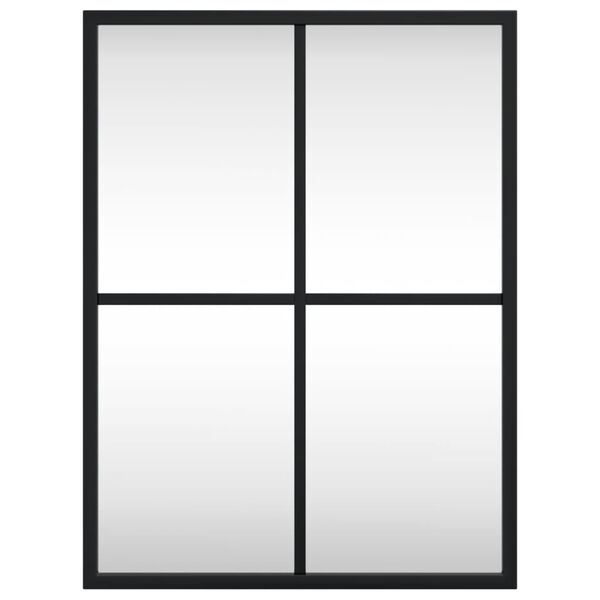 vidaXL V&auml;ggspegel svart 30x40 cm rektangul&auml;r j&auml;rn