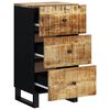 vidaXL Skänk med 3 lådor 40x33,5x75 cm massivt mangoträ