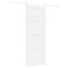 vidaXL Skjutd&ouml;rr ORKDAL 83 x 211 cm Konstruerat tr&auml; Vit