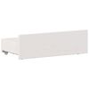 vidaXL S&auml;ng med bokhylla utan madrass vit 90x190cm massiv furu