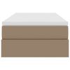 vidaXL F&ouml;rvaringss&auml;ng med madrass Cappuccino 90 x 200 cm Konstl&auml;der