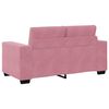 vidaXL Soffset 3 pcs Rosa 221 x 80 x 80 cm Sammet