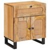 vidaXL Nattduksbord Naturf&auml;rg 50 x 33 x 60 cm Massivt mangotr&auml;