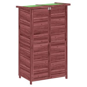 vidaXL Tr&auml;dg&aring;rdsbod mocka-brun 83x57x140 cm massiv furu