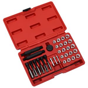 vidaXL Reparationssats f&ouml;r gl&ouml;dstift 33 delar M8 M10 M12