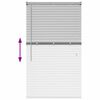 vidaXL Persienner med gardiner Silver 130 x 80 cm Aluminium